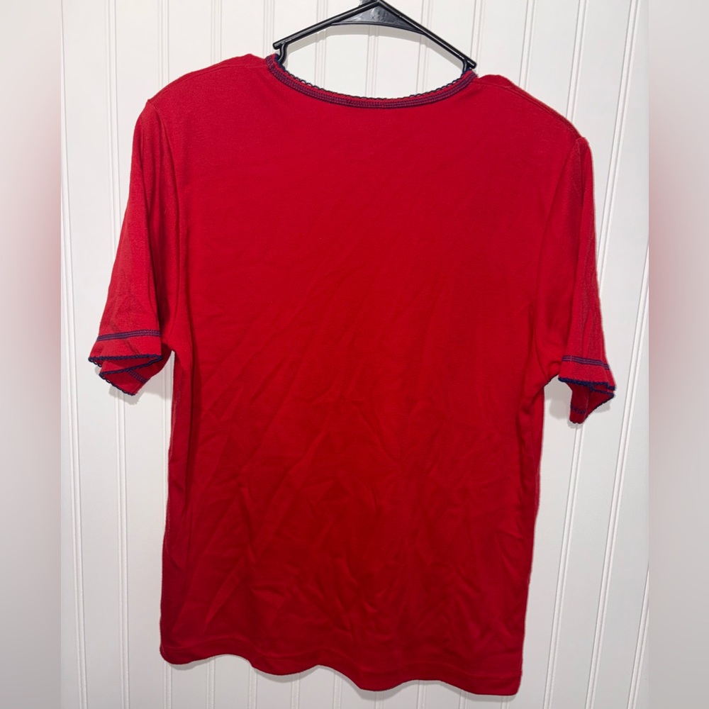 Vintage Y2K Koret City Blues Vibrant Red Top| Size Small - Picture 3 of 3